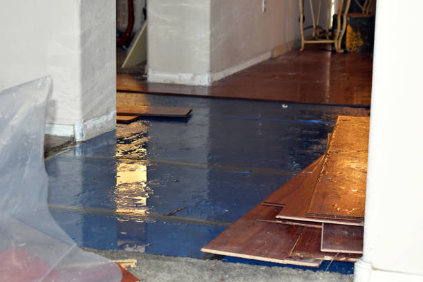 Professional Storm Water Damage Restoration technician working in Ashland, WI